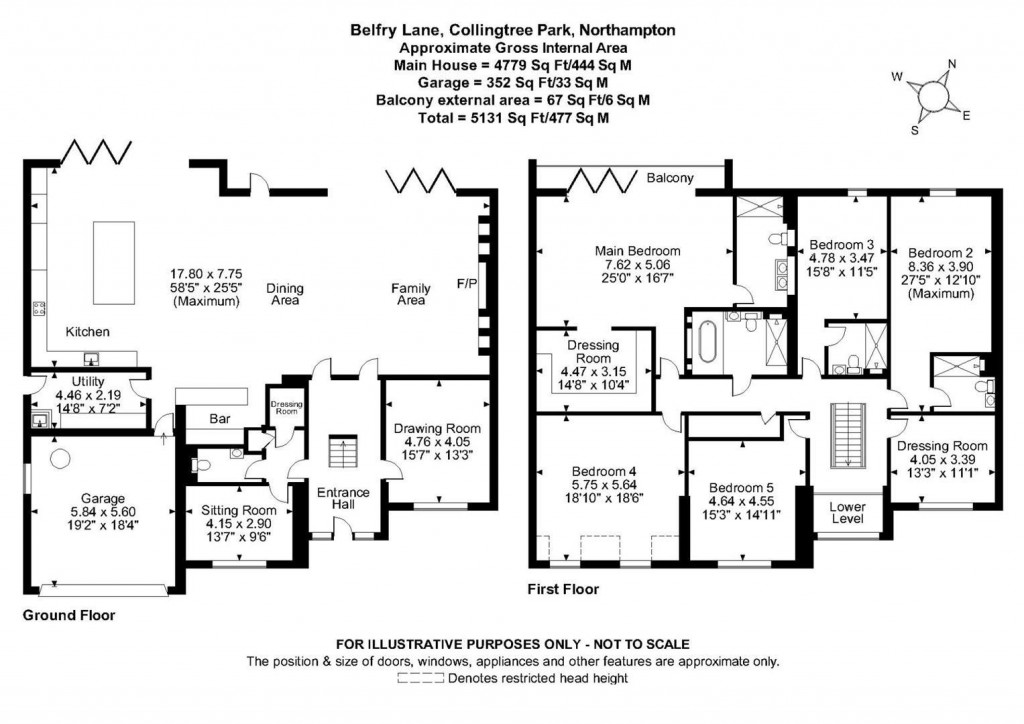 Floorplans For Belfry Lane, Collingtree Park, Northampton