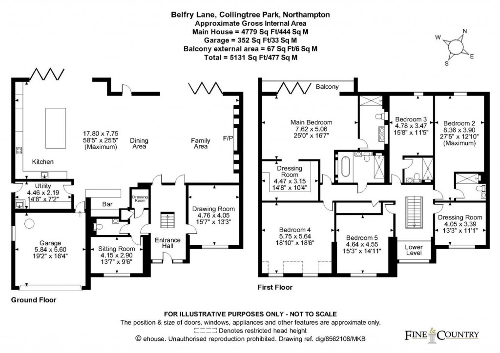 Floorplans For Belfry Lane, Collingtree Park, Northampton