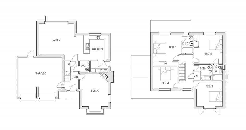 Floorplans For Chestnut Edge, Harborough Road, Stoke Albany