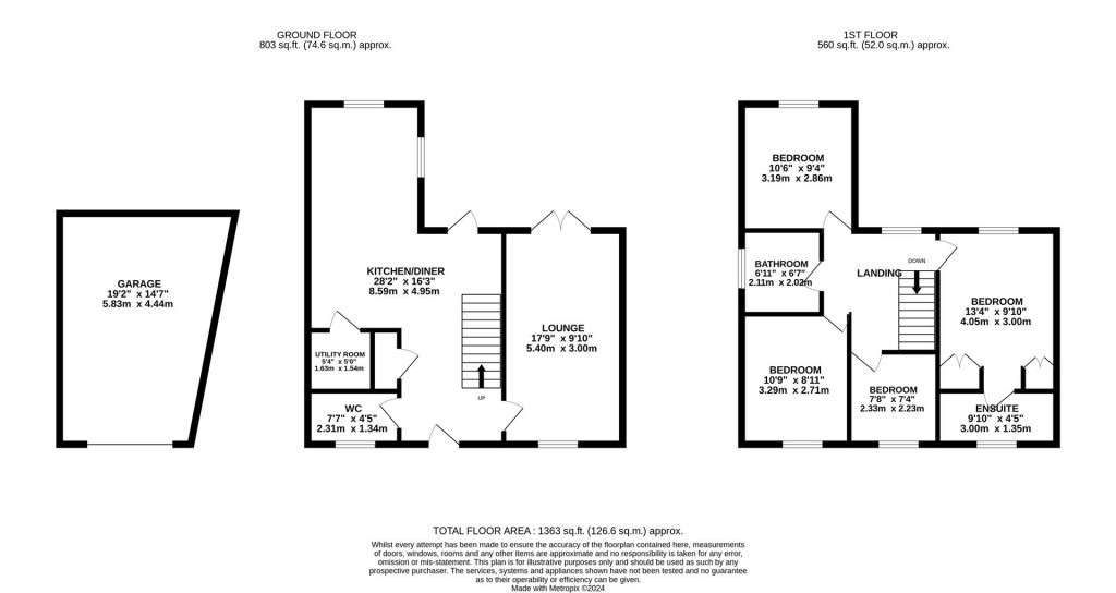 Floorplans For Kestrel Road, Corby