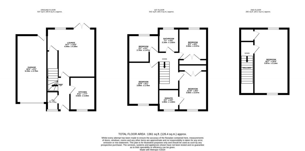 Floorplans For Lavender Close, Corby