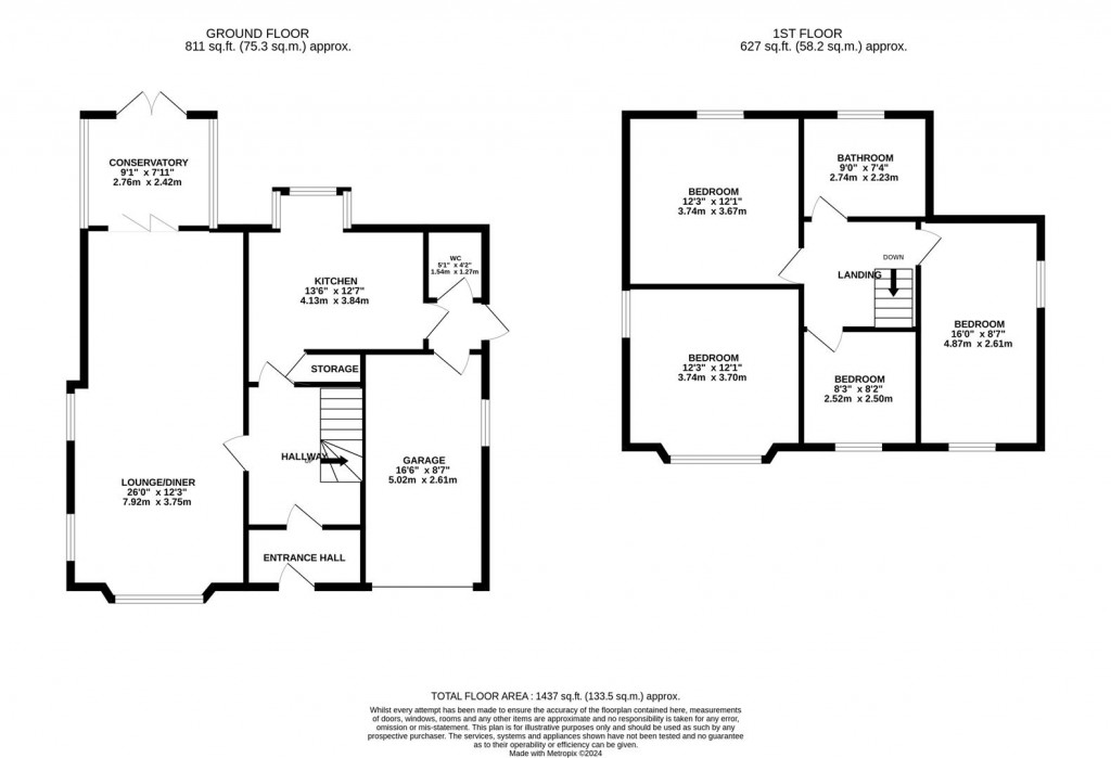 Floorplans For Barton Road, Barton Seagrave