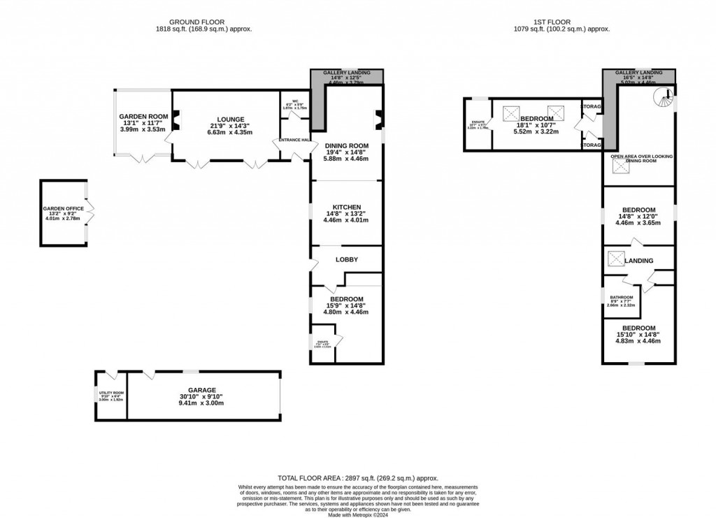 Floorplans For Old Barn, St. Botolphs Road, Barton Seagrave ** Check out our video tour **