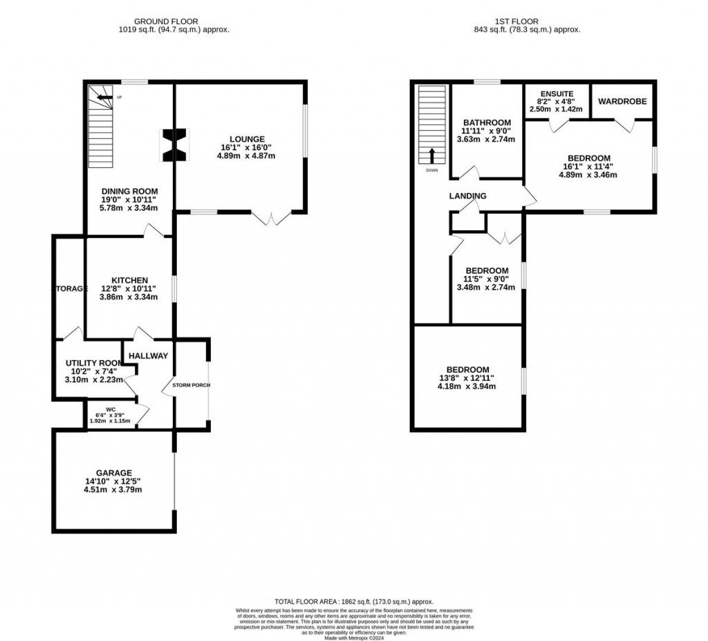 Floorplans For Olde Church House, Teeton