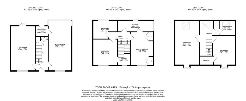 Floorplans For School Road, Mawsley, Kettering