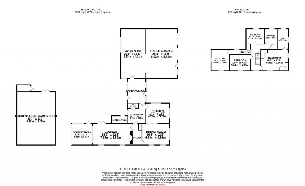 Floorplans For Eastern Way, Heath And Reach, Leighton Buzzard