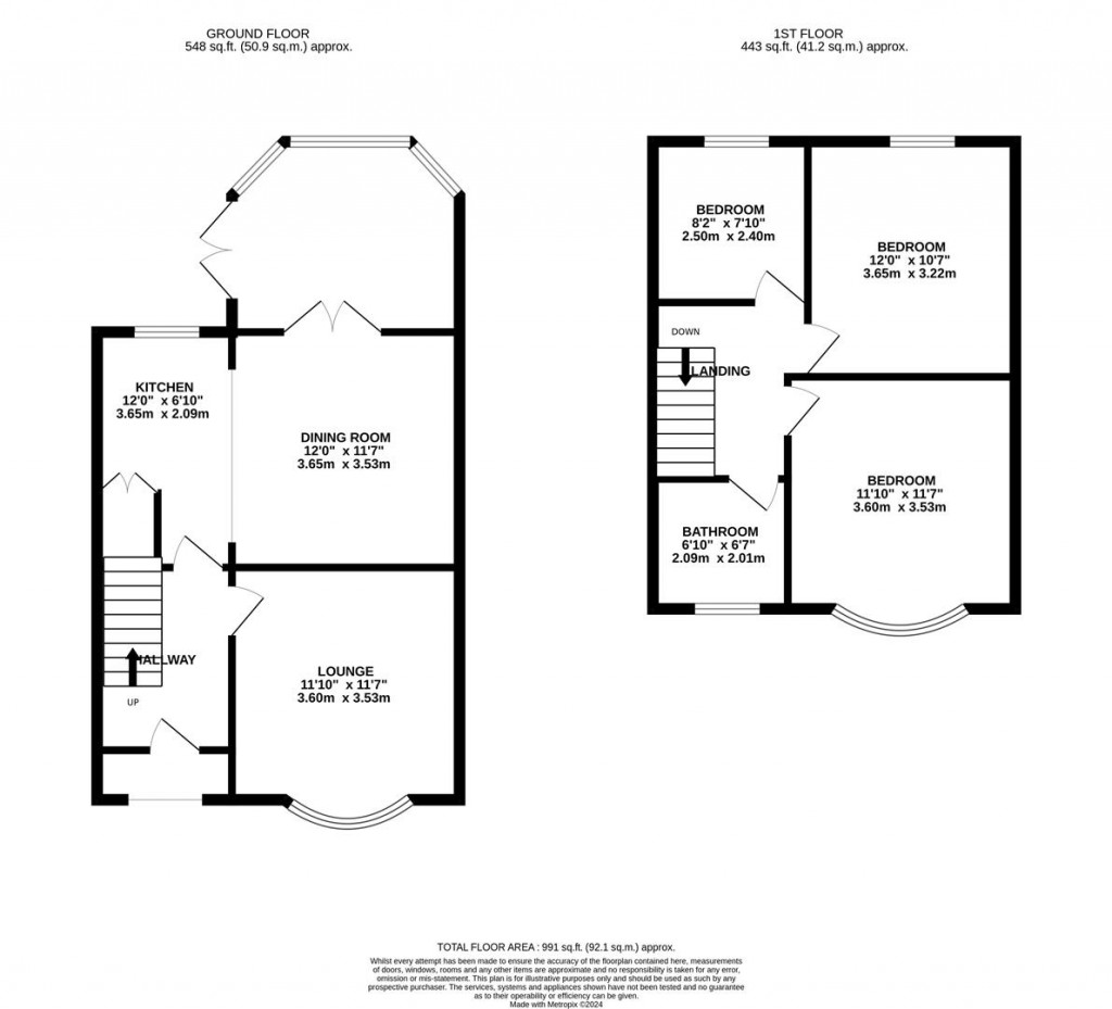 Floorplans For Whitney Road, Burton Latimer