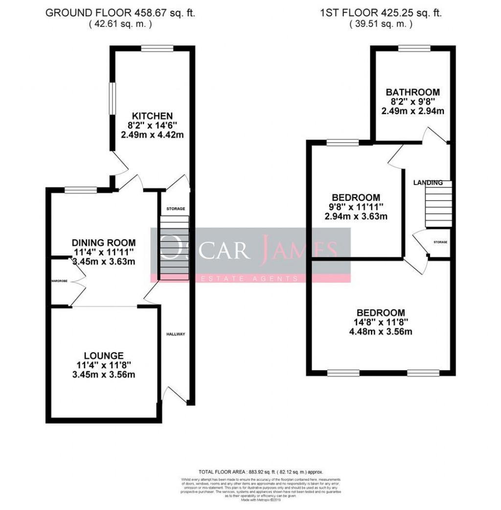 Floorplans For Granville Street, Kettering