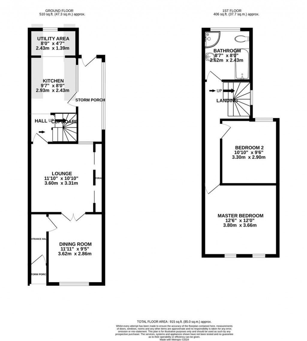 Floorplans For Littlewood Street, Rothwell