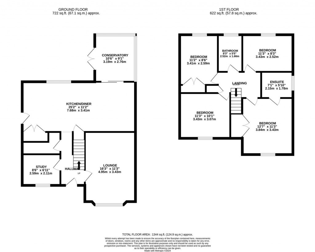 Floorplans For Miles Close, Raunds, Wellingborough