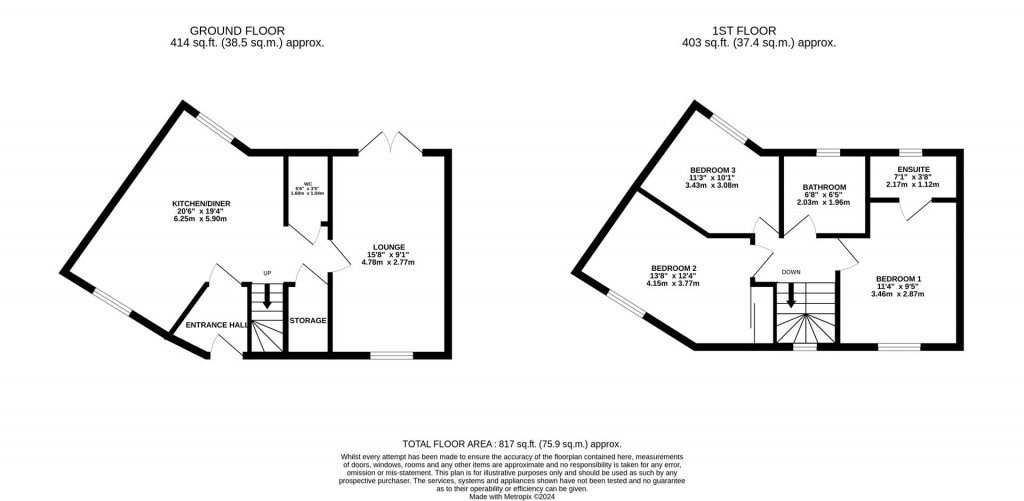 Floorplans For Emperor Crescent, Northampton