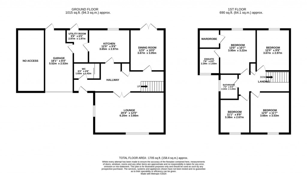 Floorplans For Amber Drive, Walgrave