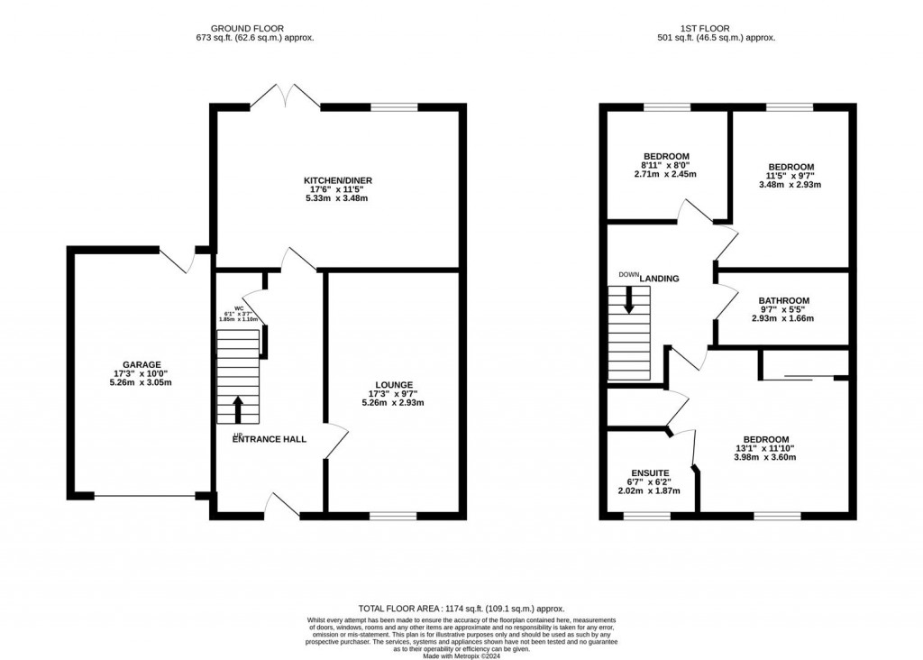 Floorplans For Deerpark Road, Stoke Albany