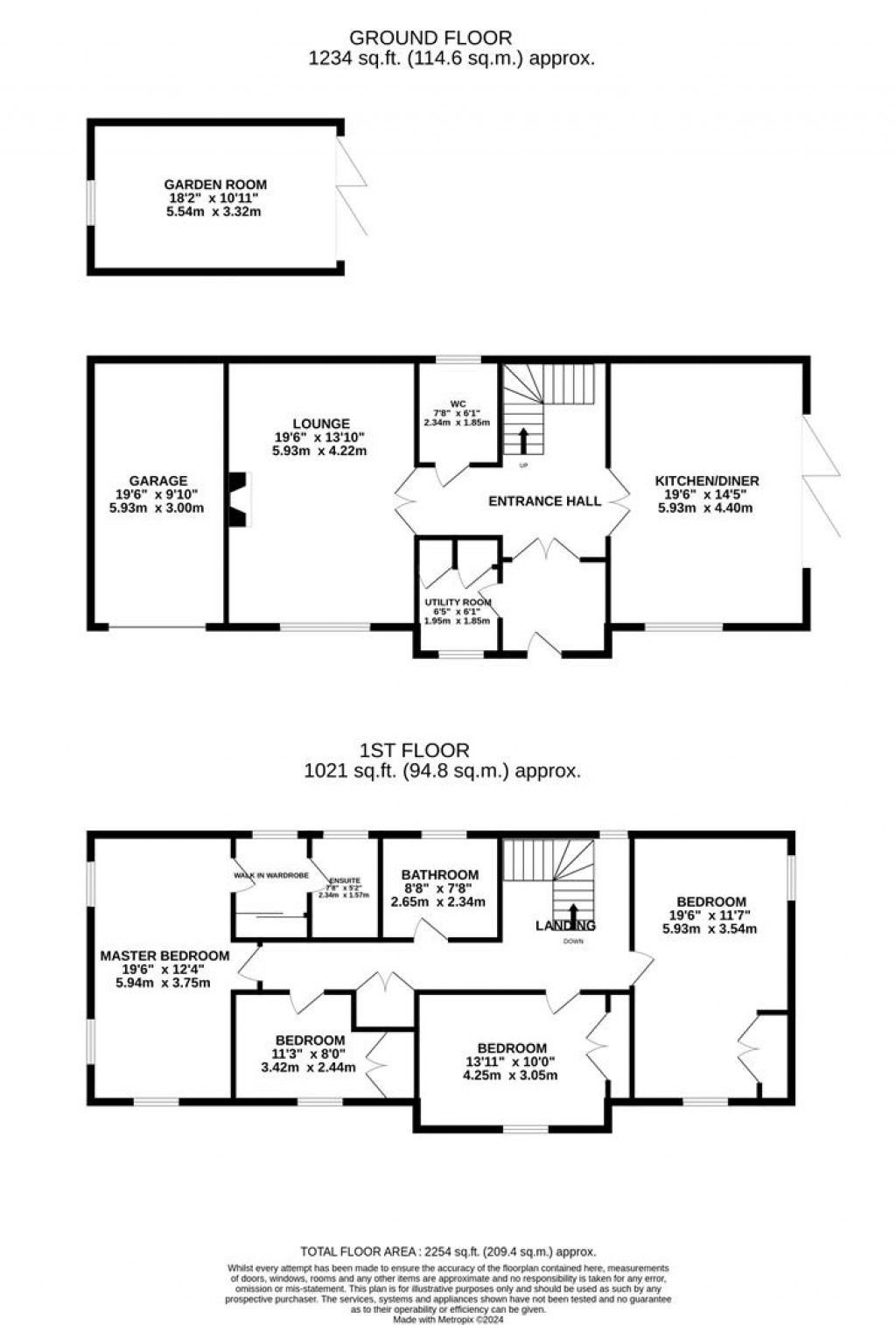 Floorplans For Holly Rise, Gretton, Northamptonshire