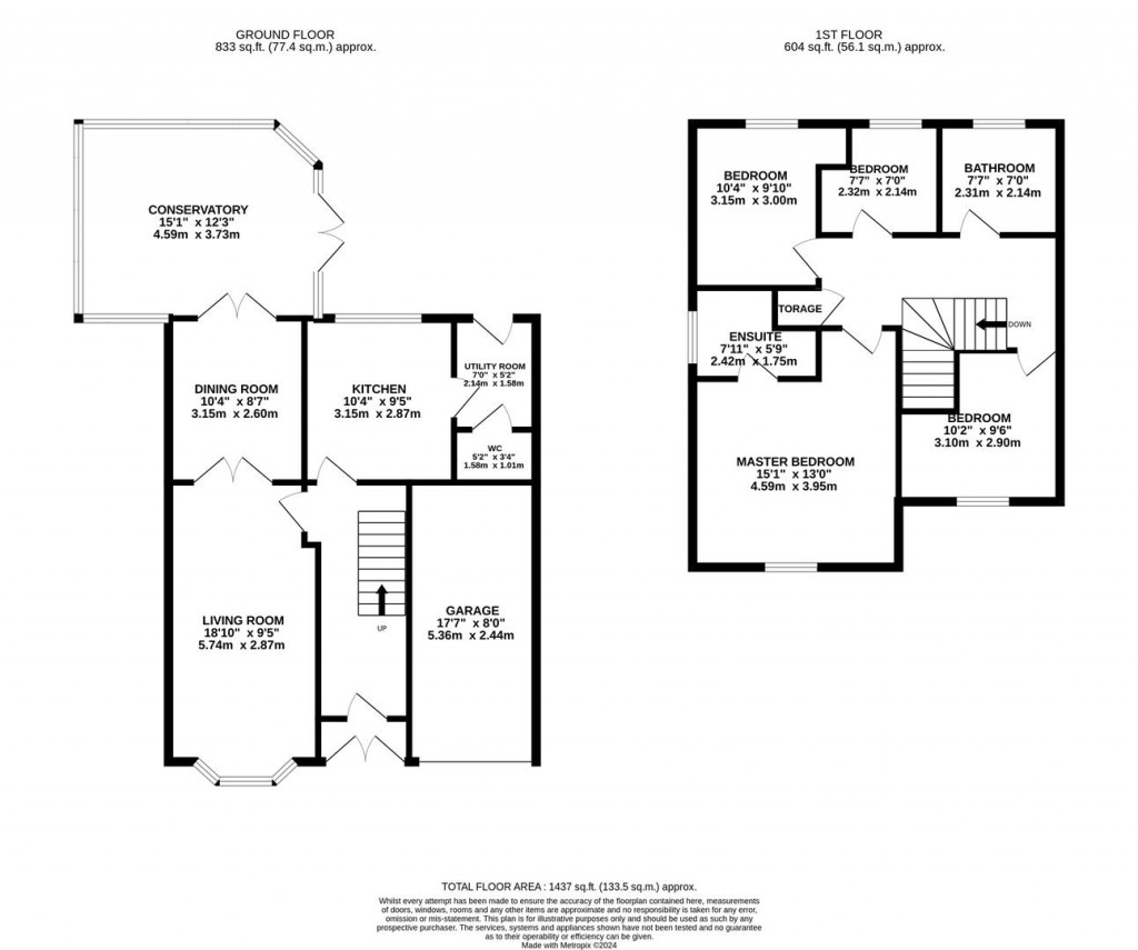 Floorplans For Broom Way, Kettering