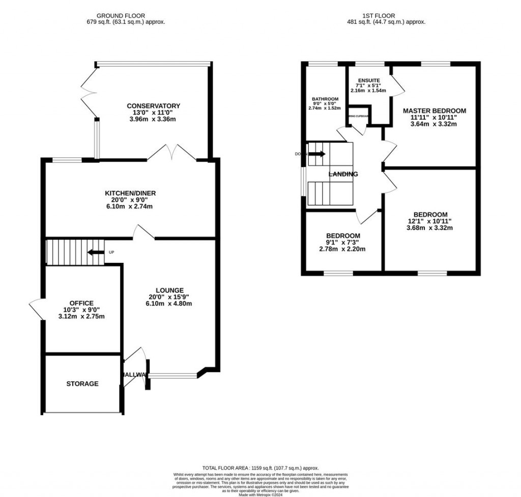 Floorplans For Diana Way, Burton Latimer