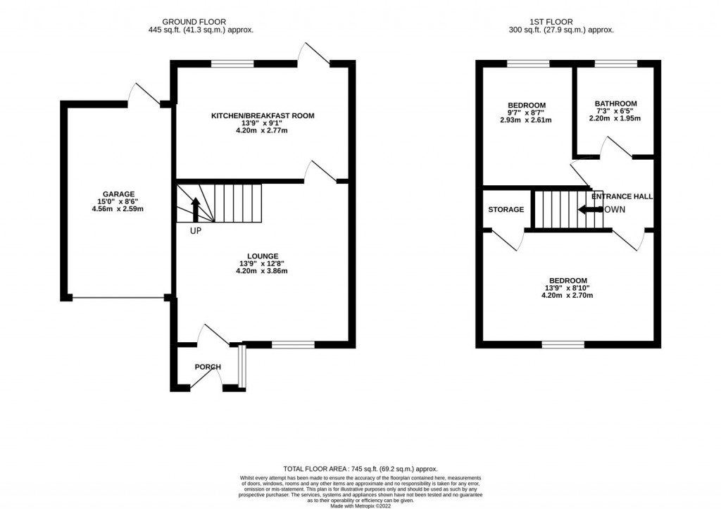 Floorplans For Dore Close, Northampton