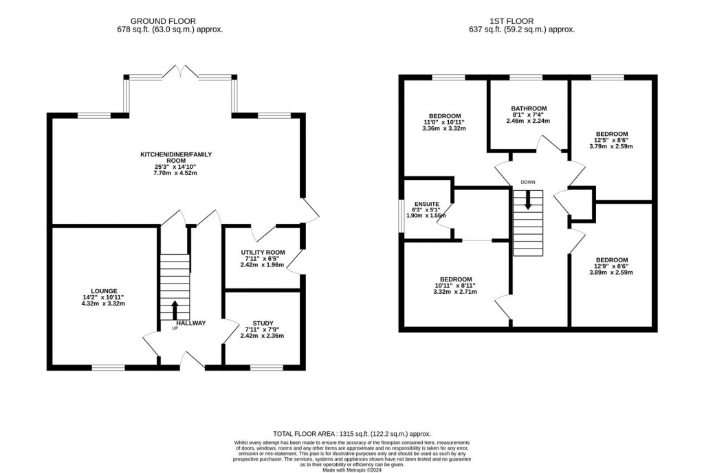 Floorplans For Kemp Drive, Husbands Bosworth