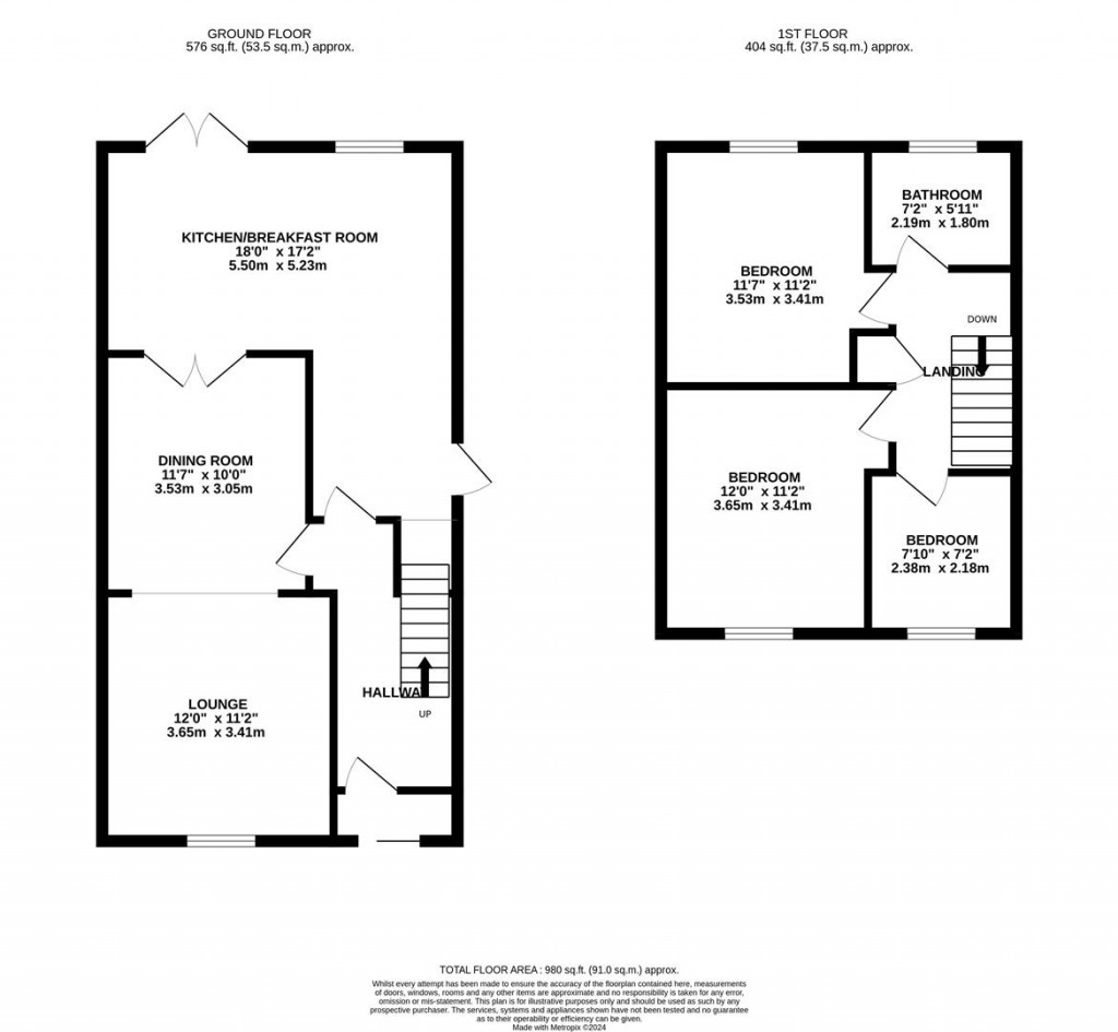 Floorplans For Linnet Drive, Barton Seagrave