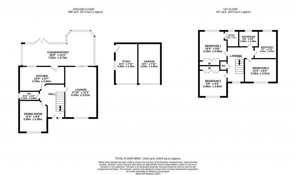 Floorplans For Cornfield Way, Burton Latimer