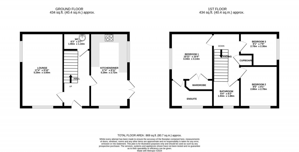 Floorplans For Ironwood Avenue, Desborough