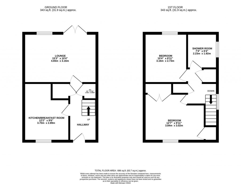 Floorplans For Doddington Road, Wellingborough