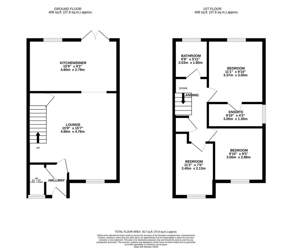 Floorplans For Terry Smith Avenue, Rothwell, Kettering