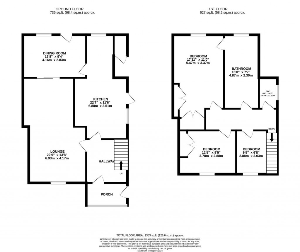 Floorplans For Oakway, Wellingborough