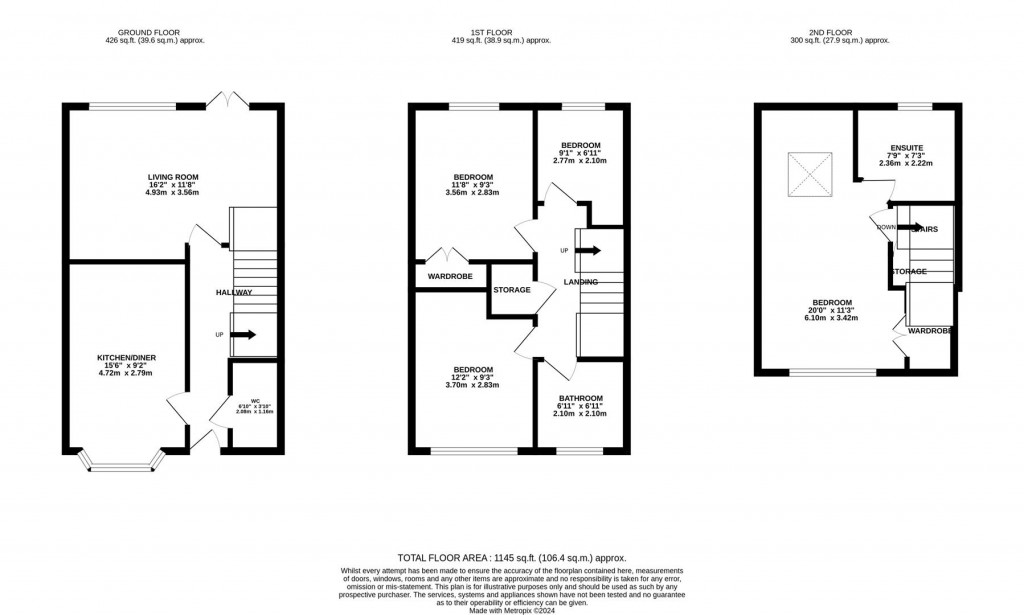 Floorplans For Babbage Crescent., Corby