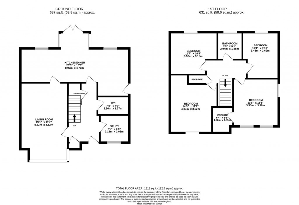 Floorplans For Sulgrave Street, Barton Seagrave, Kettering