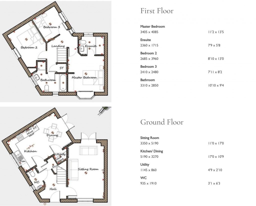 Floorplans For Grayling Road, Market Harborough