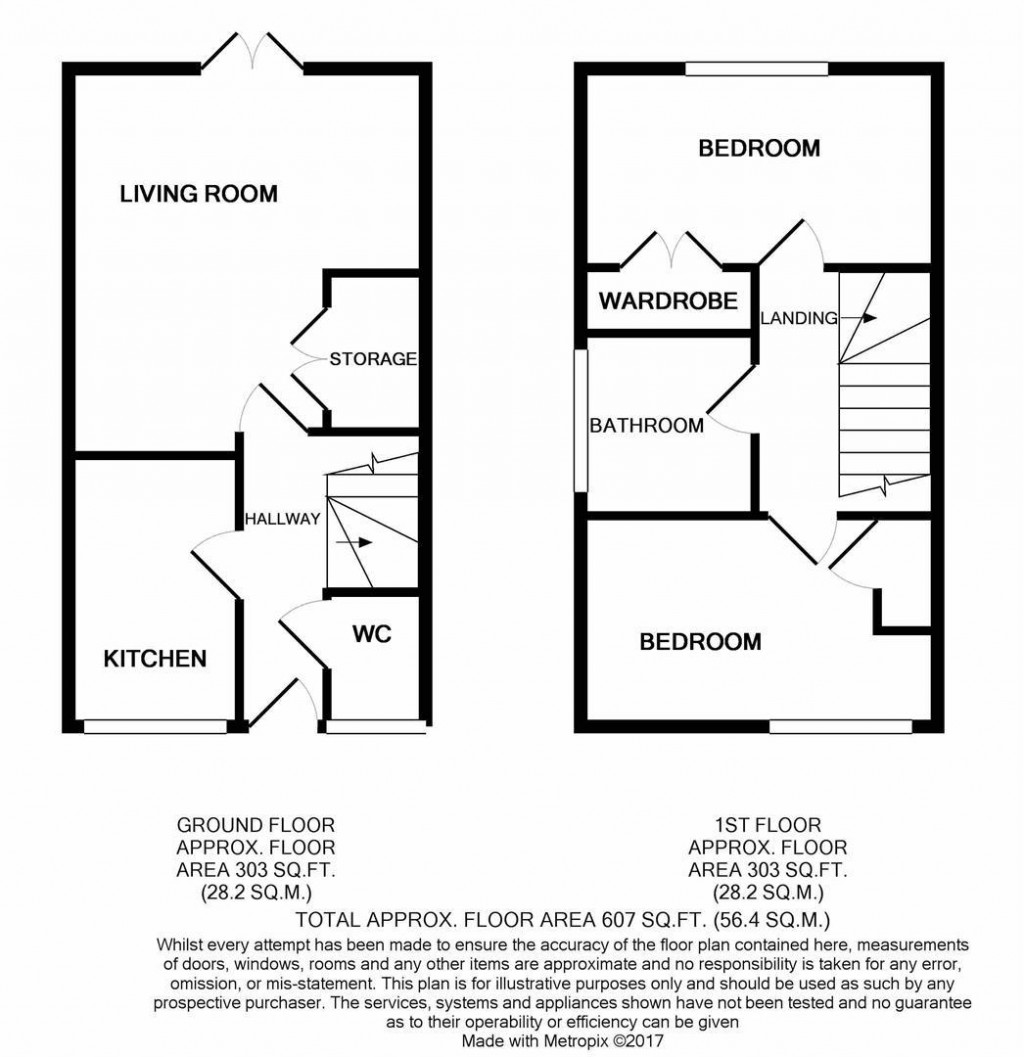 Floorplans For Chequers Close, Corby