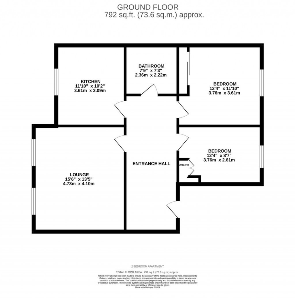 Floorplans For Salisbury House, Park Avenue North, Northampton