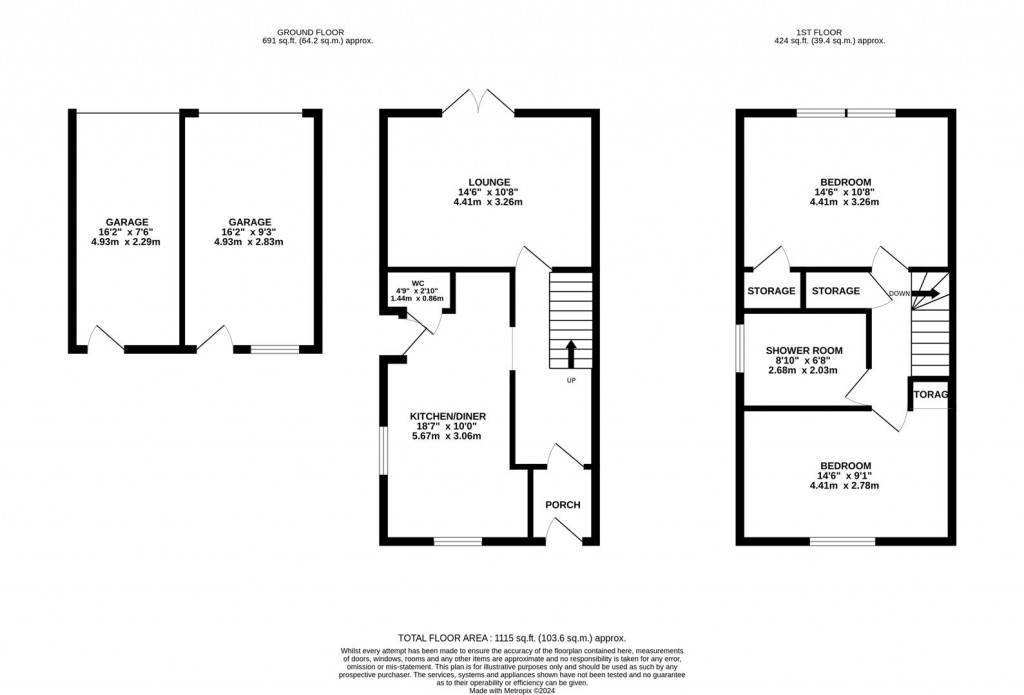 Floorplans For East Avenue, Burton Latimer