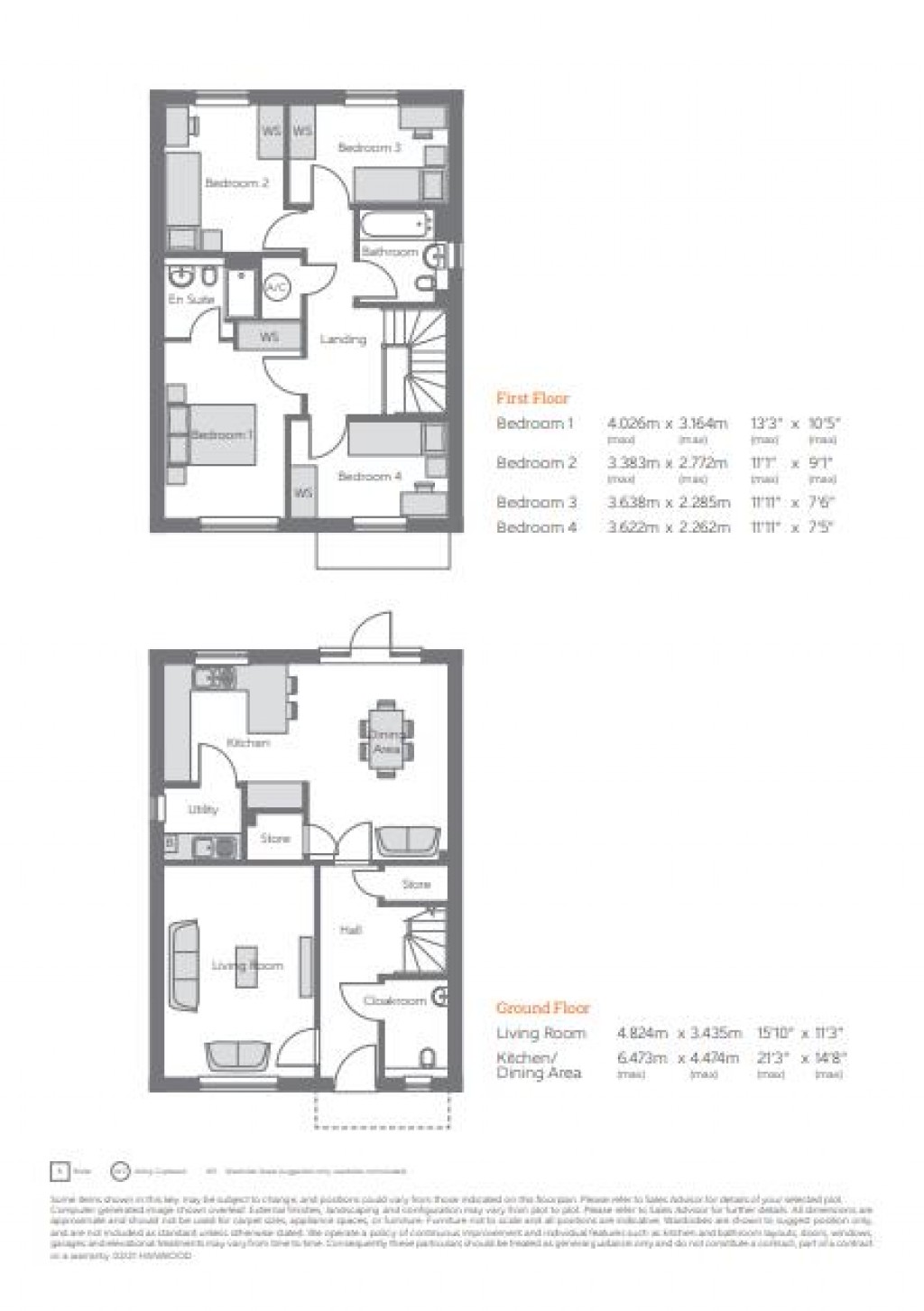 Floorplans For Barton Road, Barton Seagrave, Kettering