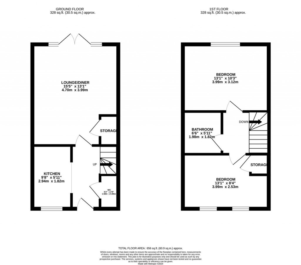 Floorplans For Taylor Drive, Barton Seagrave, Kettering