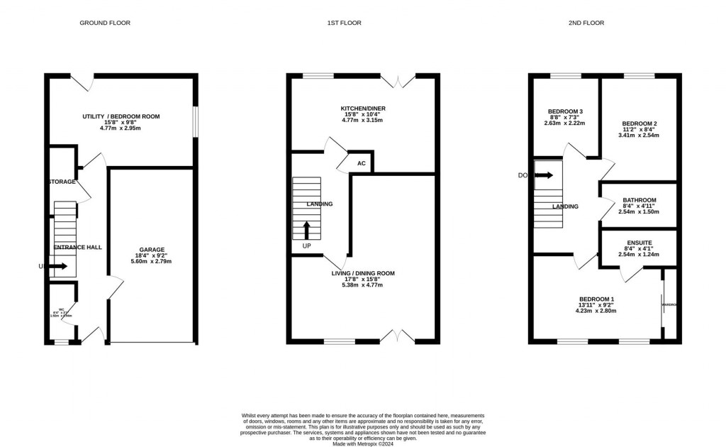 Floorplans For Tailby Avenue, Kettering