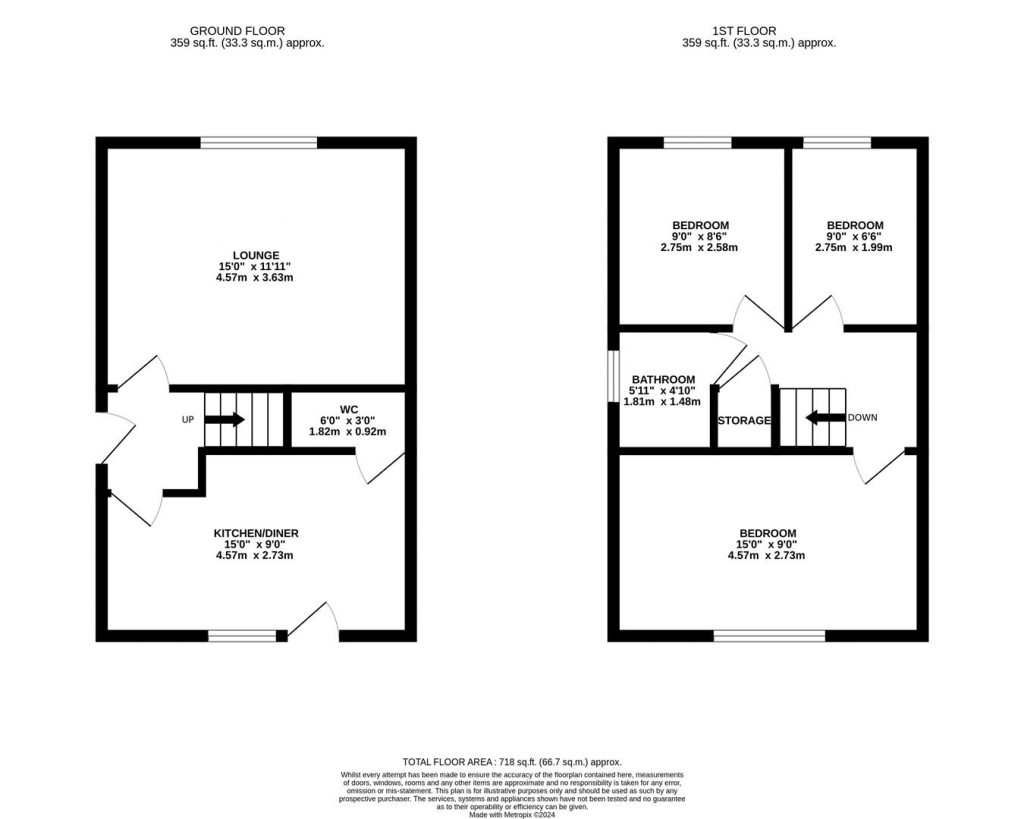 Floorplans For Severn Court, Burton Latimer