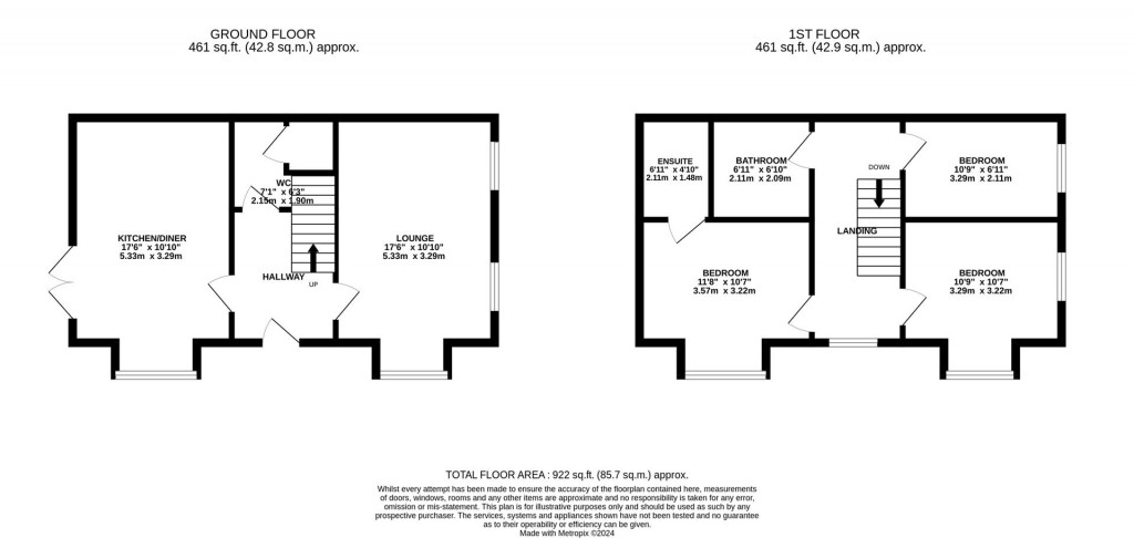 Floorplans For Sir Henry Fowler Way, Stanton Cross, Wellingborough