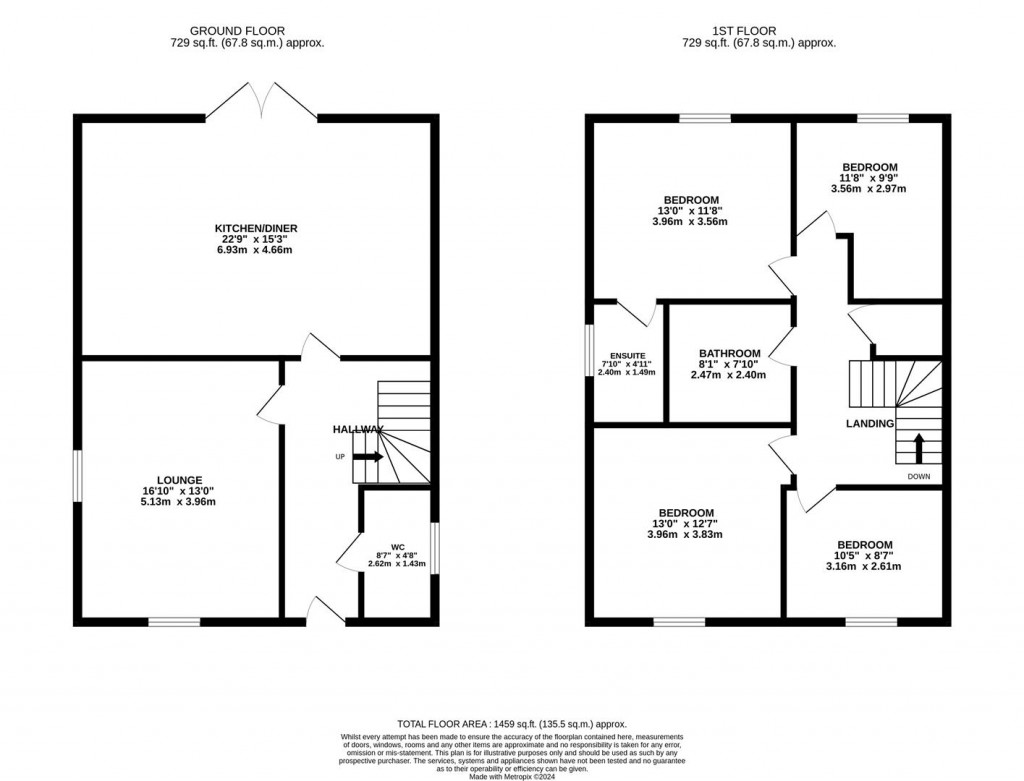 Floorplans For Ahern Close, Bozeat