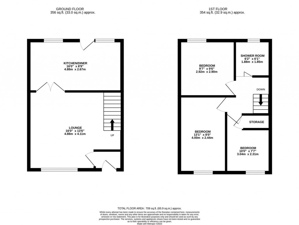 Floorplans For Main Street, Little Harrowden, Wellingborough