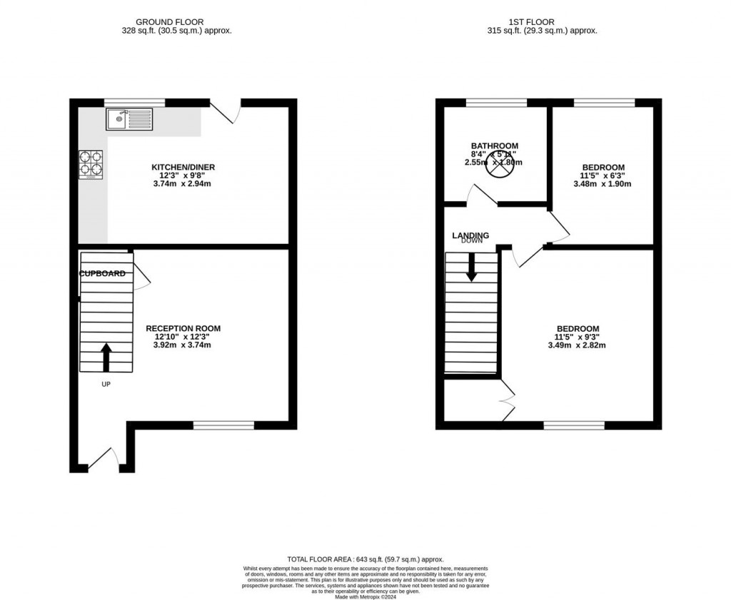 Floorplans For Bonham Court, Kettering