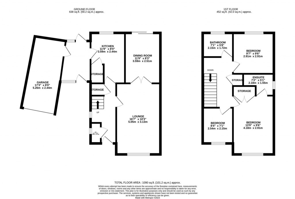 Floorplans For Goodhew Close, Kettering