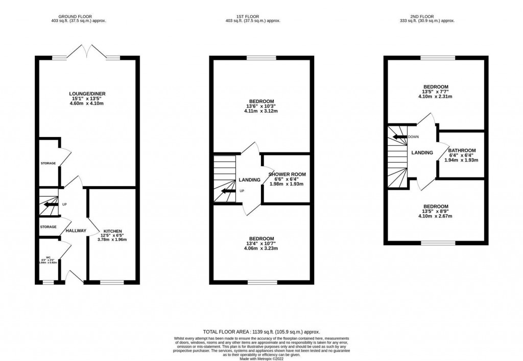 Floorplans For Russell Street, Kettering