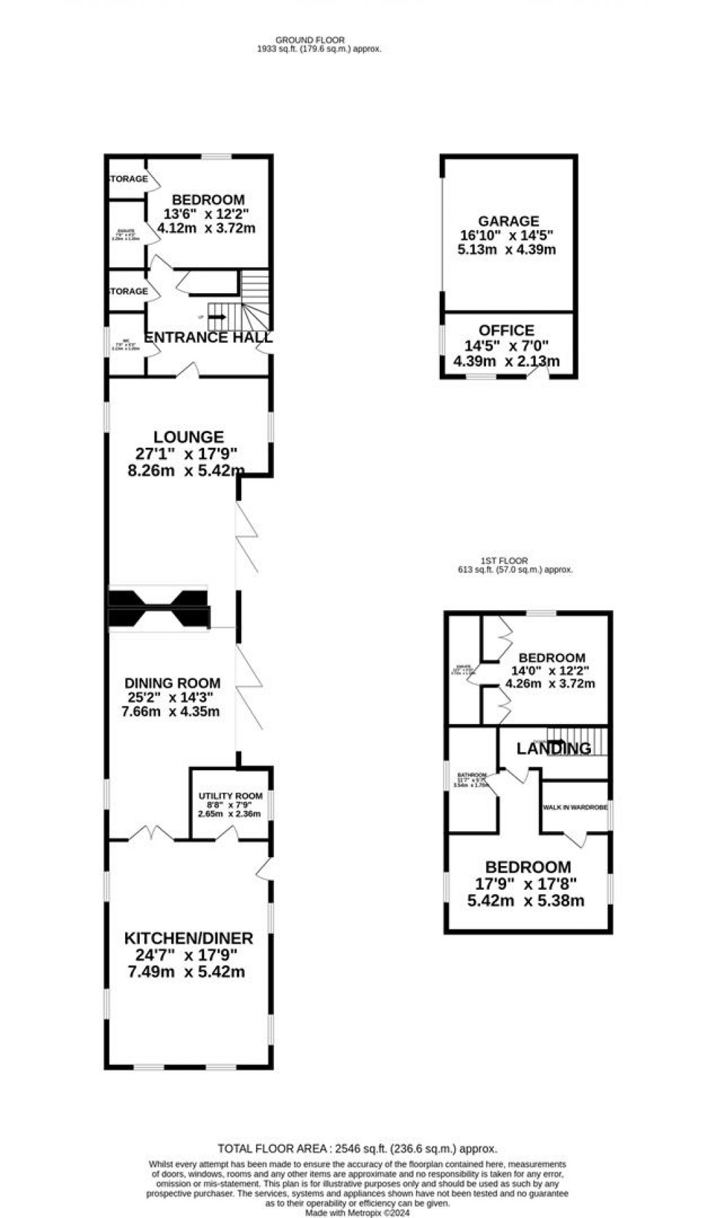 Floorplans For Hall Lane, Welford, Northampton