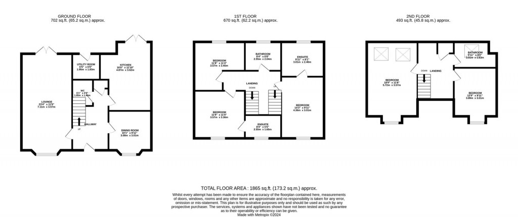 Floorplans For Prospero Drive, Wellingborough