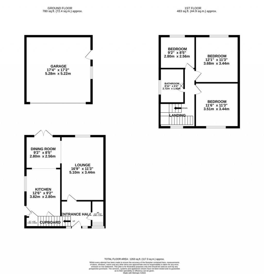 Floorplans For Meadow Walk, Higham Ferrers