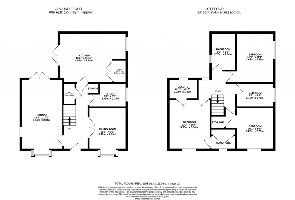 Floorplans For Livingstone Road, Corby