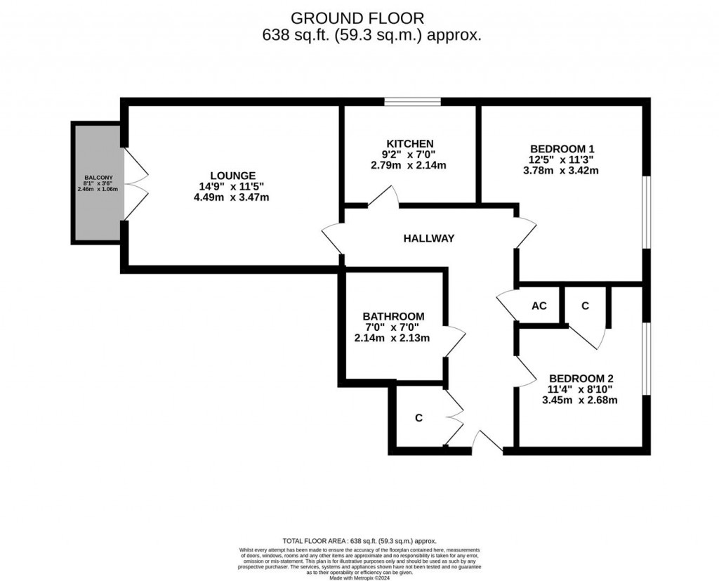 Floorplans For West Cotton Close, Northampton