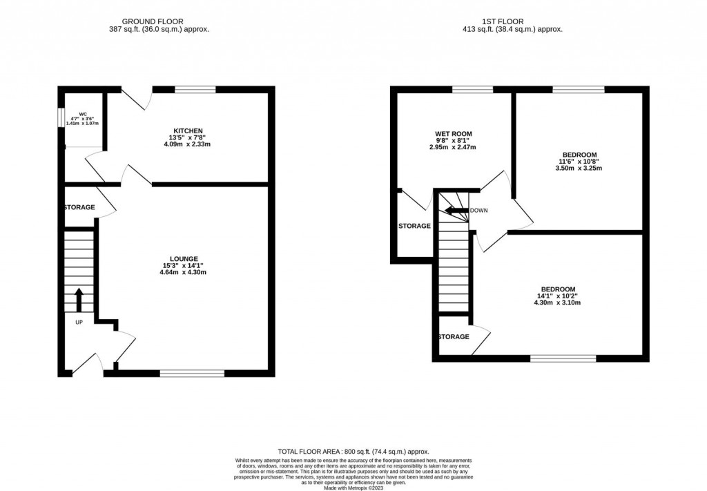 Floorplans For Laburnum Crescent, Kettering